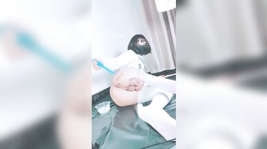 高能预警 劲爆身材TS爆乳情趣尤物肛塞后庭前列腺高潮喷射 炮机强攻地狱快感 锁精爆射第二弹 Wanxuan (3)